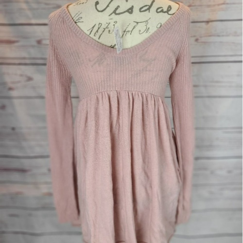 Free People The Luxe Sweater Babydoll Dress Medium - Picture 7 of 10